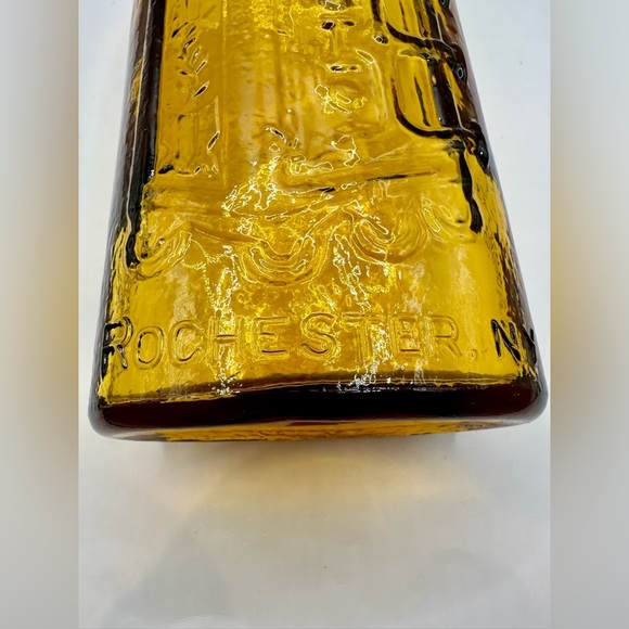 SOLD Vintage WHEATON FRANKS SAFE KIDNEY & LIVER CURE Amber Bottle ROCHESTER NY 9 - Picture 5 of 8